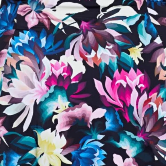 Swim Solutions Swim Dress Bow-Front Dark Lotus NWOT Sz 10 - Picture 4 of 11